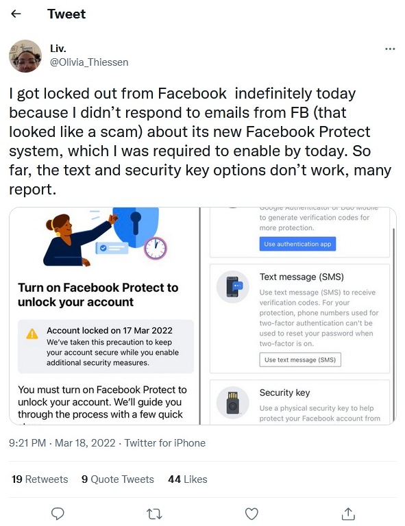 Akun Facebook Protect