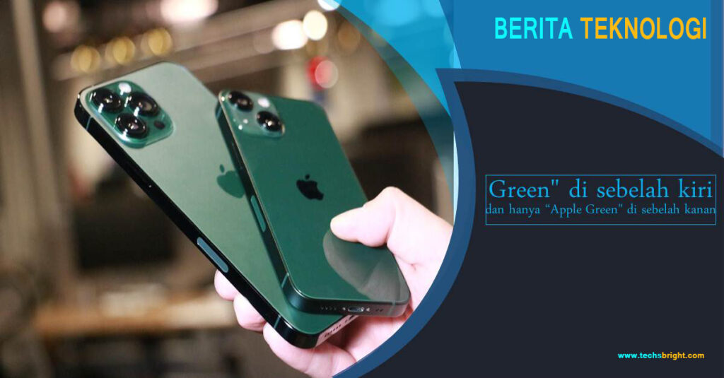 Alpine green di sebelah kiri, dan hanya green di sebelah kanan