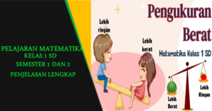 Ini Pelajaran Matematika Kelas 1 SD Semester 1 dan 2 Penjelasan Lengkap