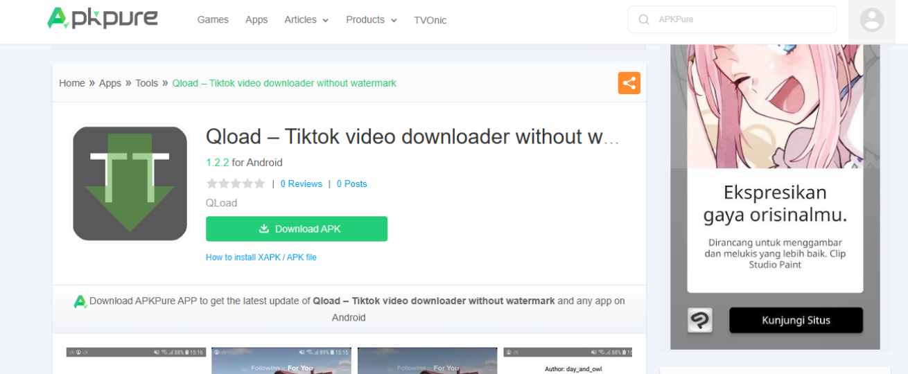 Download video TikTok