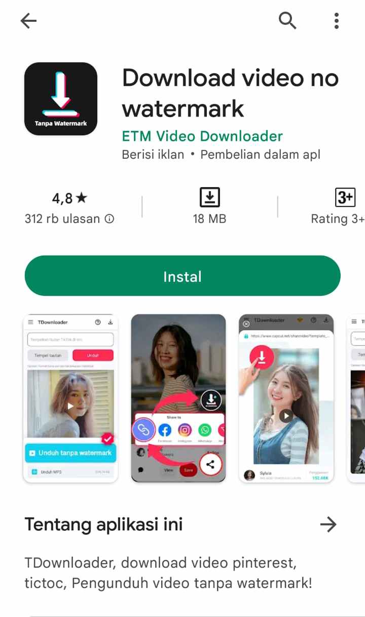 Download video TikTok