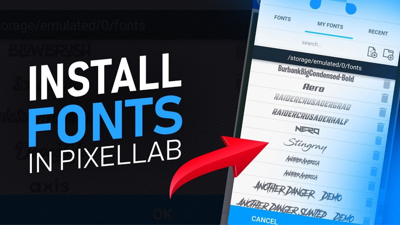 Cara Download Font di PixelLab