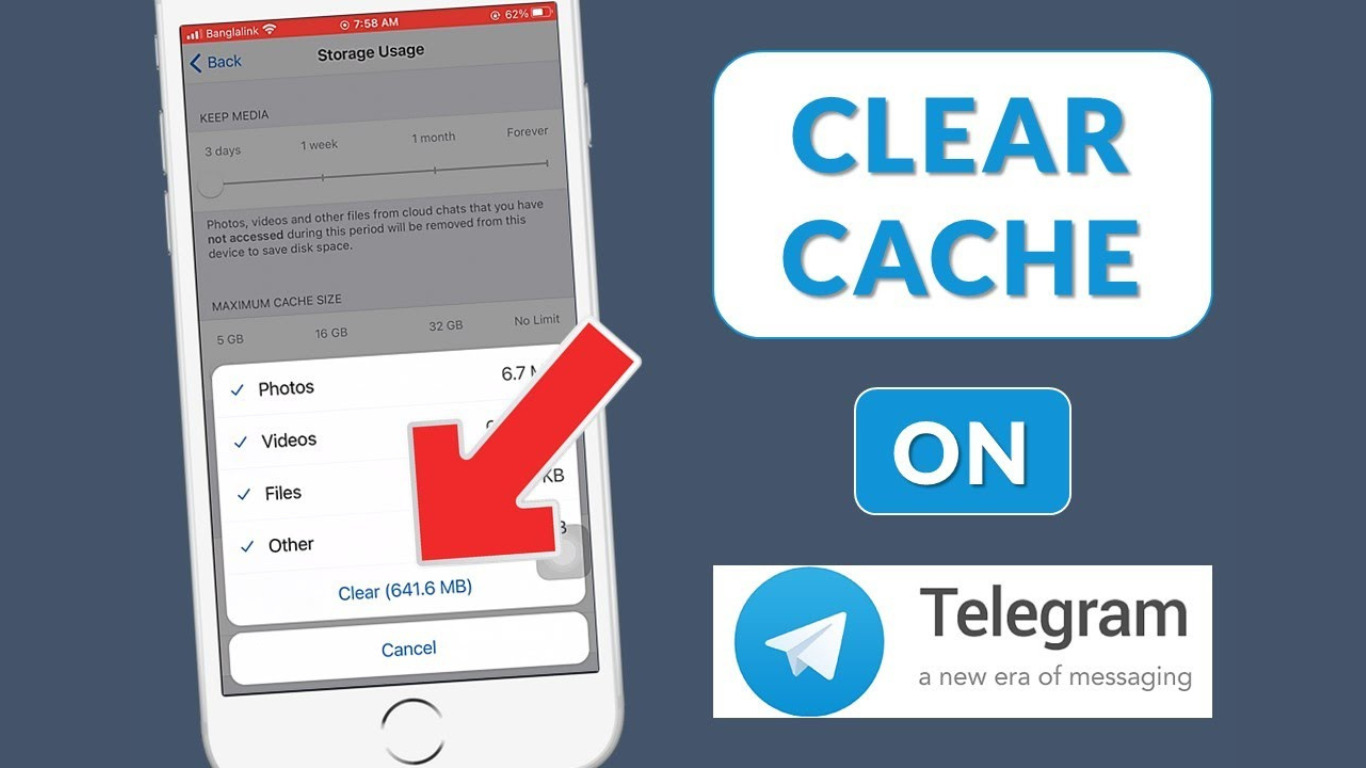 Cara Menghapus Cache Telegram