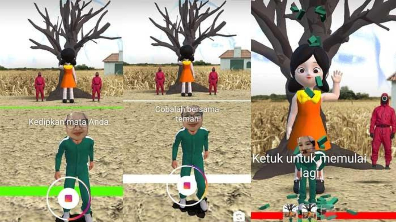 Filter IG Squid Game Kedip Kedip Mata Viral di Instagram