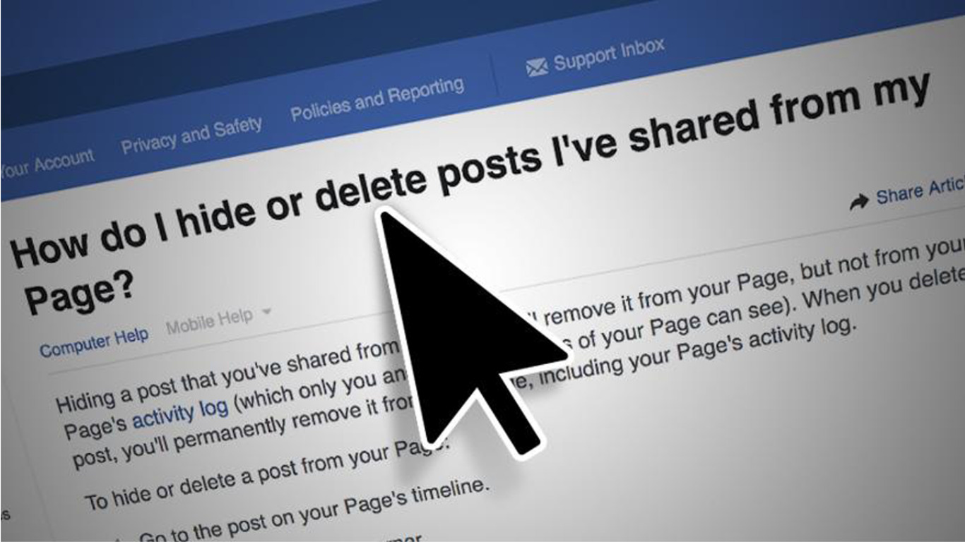 Kumpulan Cara Menghapus Postingan di Facebook