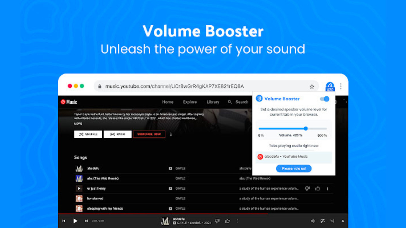 Chrome Volume Booster - Aplikasi Penguat Volume
