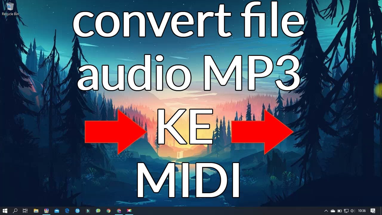 cara convert audio mp3 ke midi