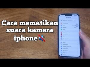 cara mematikan suara kamera iPhone