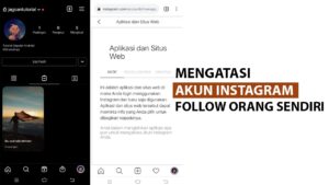 mengatasi instagram follow sendiri