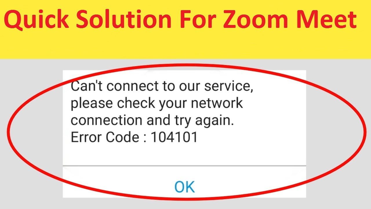 zoom error code 104101