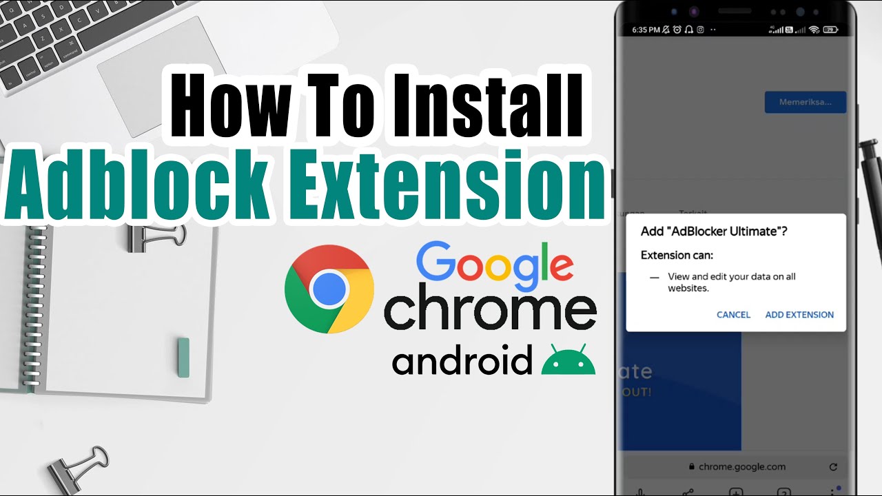 Memasang Adblock di Chrome Android
